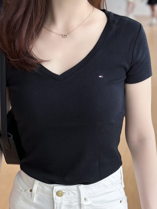 Mini Logo V-neck T-shirt