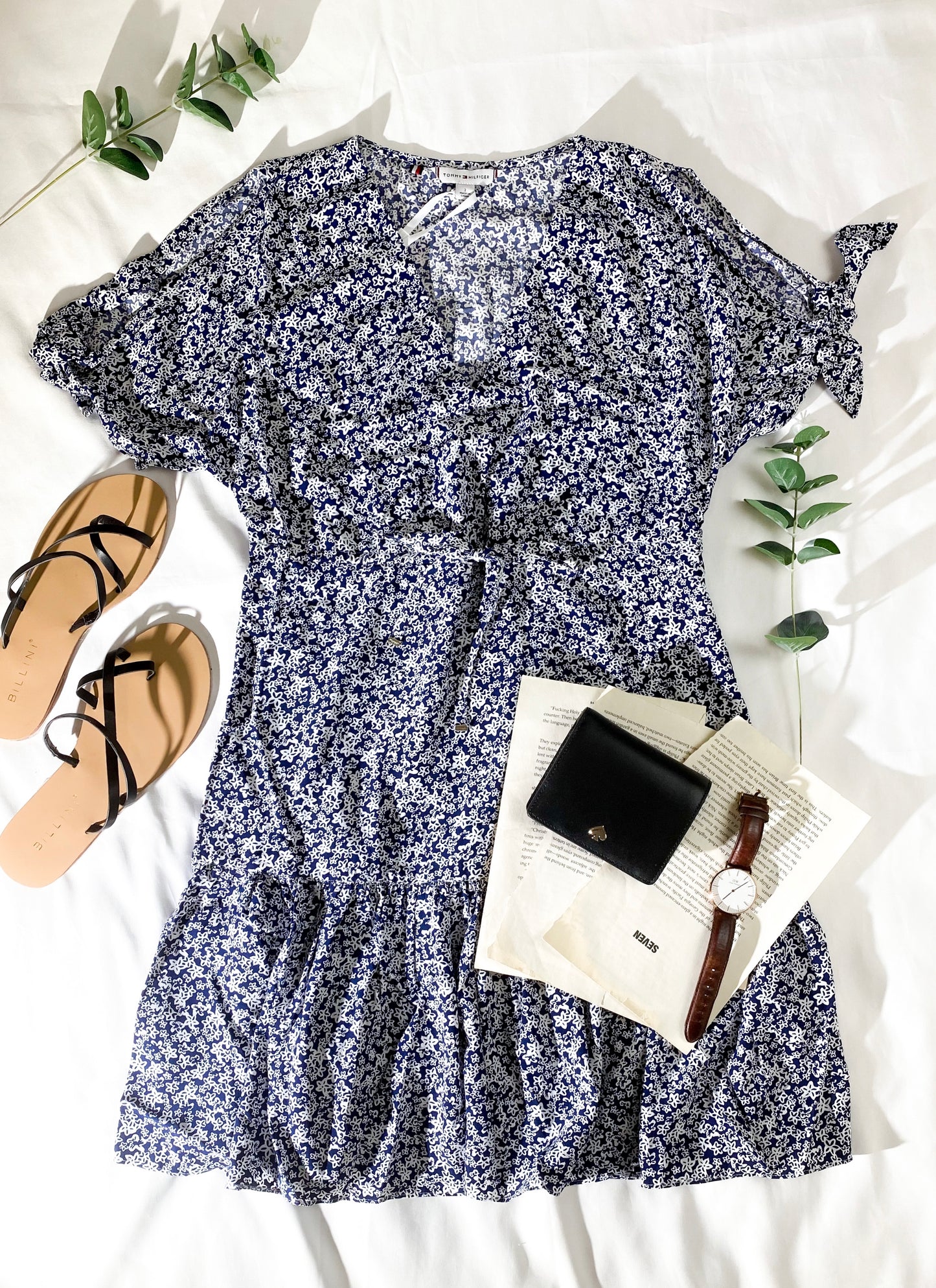 V-Neck Print Dress