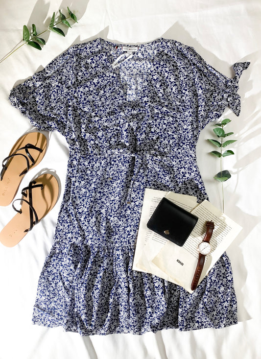 V-Neck Print Dress