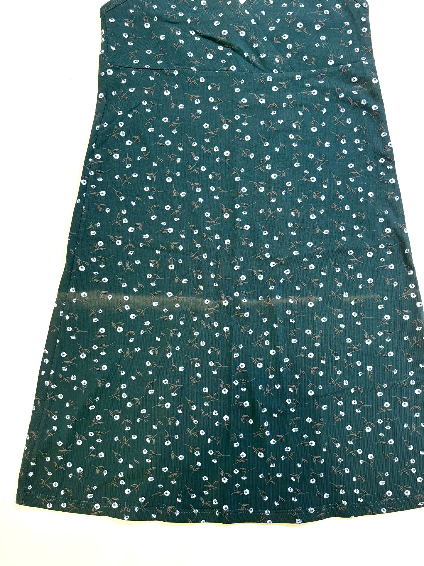 Floral Mini Dress (i) (Dark Green)(Defect)