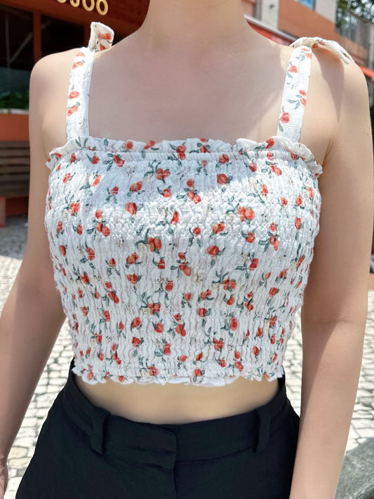 Tie-Strap Peach Cami Top