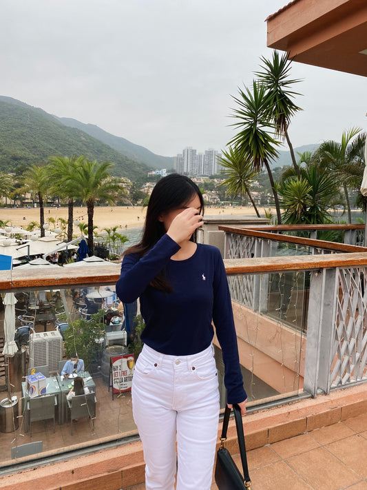 Girls Long Sleeve Logo T-shirt