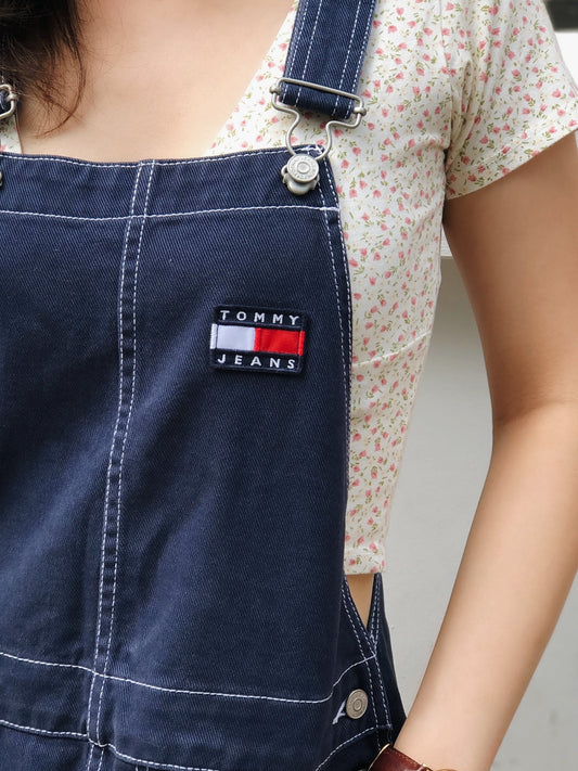 Badge Dungaree Dress