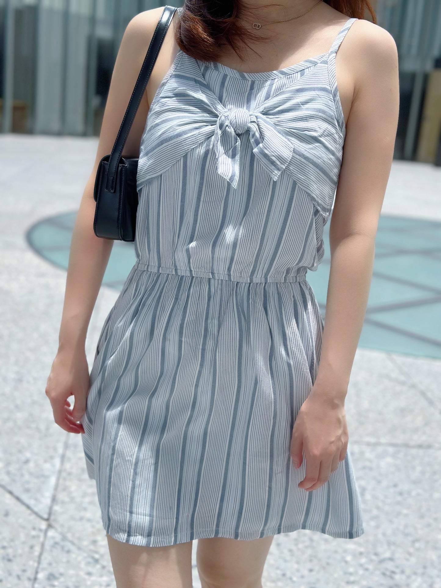 Stripe Tie-Front Dress