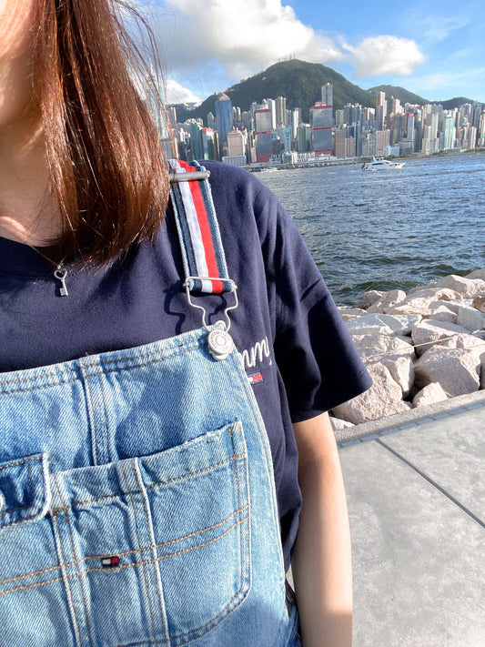 Denim Dungaree Dress