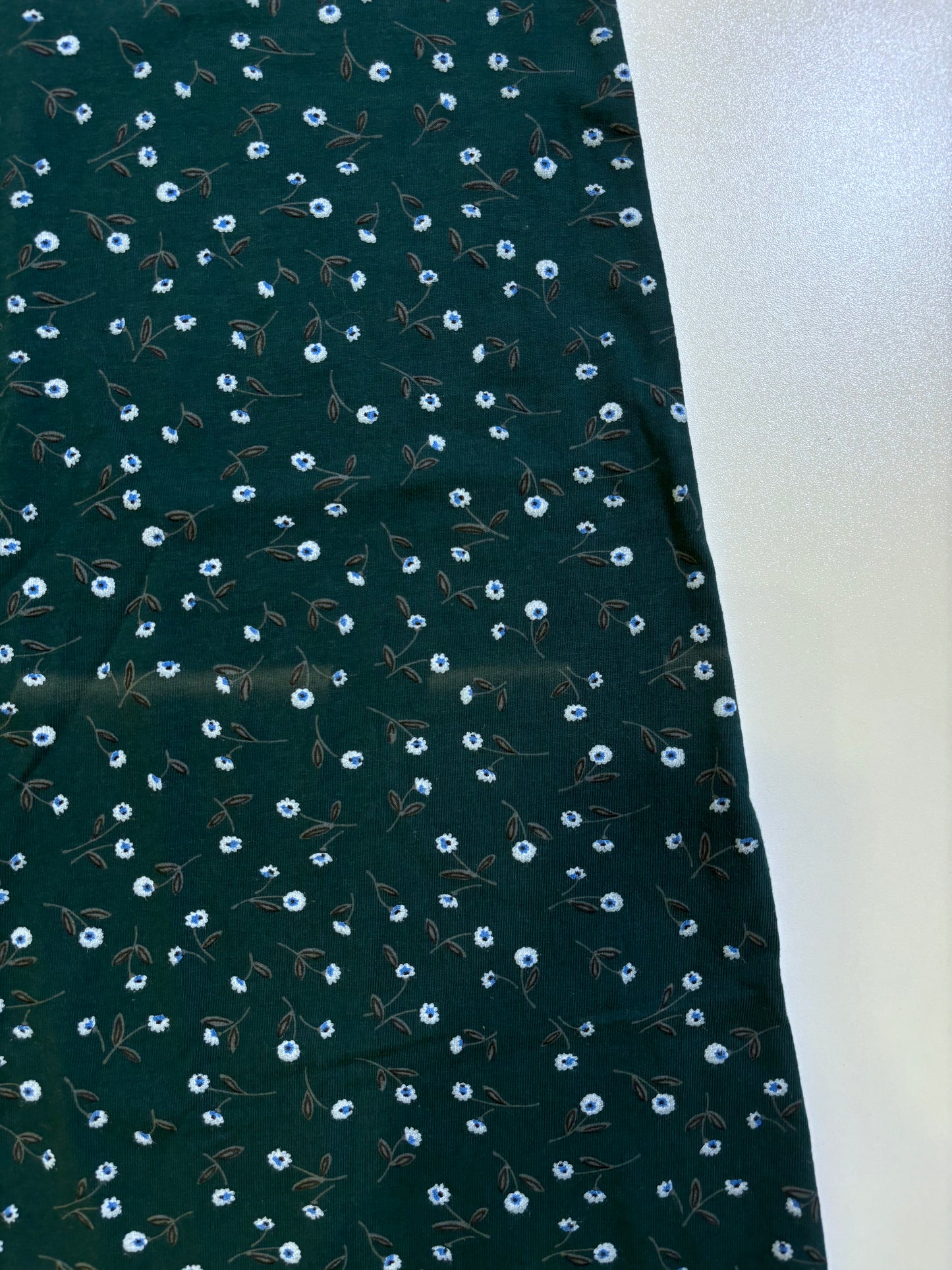 Floral Mini Dress (i) (Dark Green)(Defect)