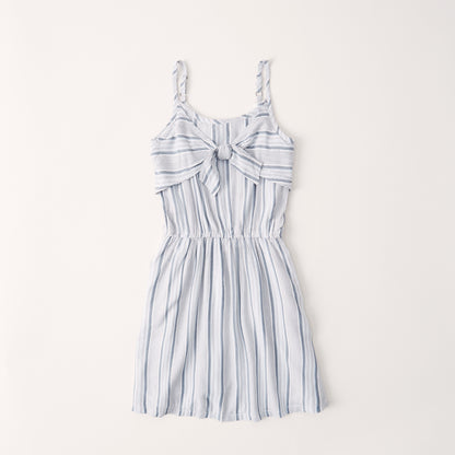 Stripe Tie-Front Dress